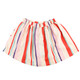 back view of stripped colorful skirt with pockets from Margherita Kids