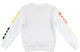 back of kids fashion White "Triple Logo" Sweatshirt from MSGM