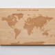 Wooden World Map - Large Montessori Tabletop Reference Board
