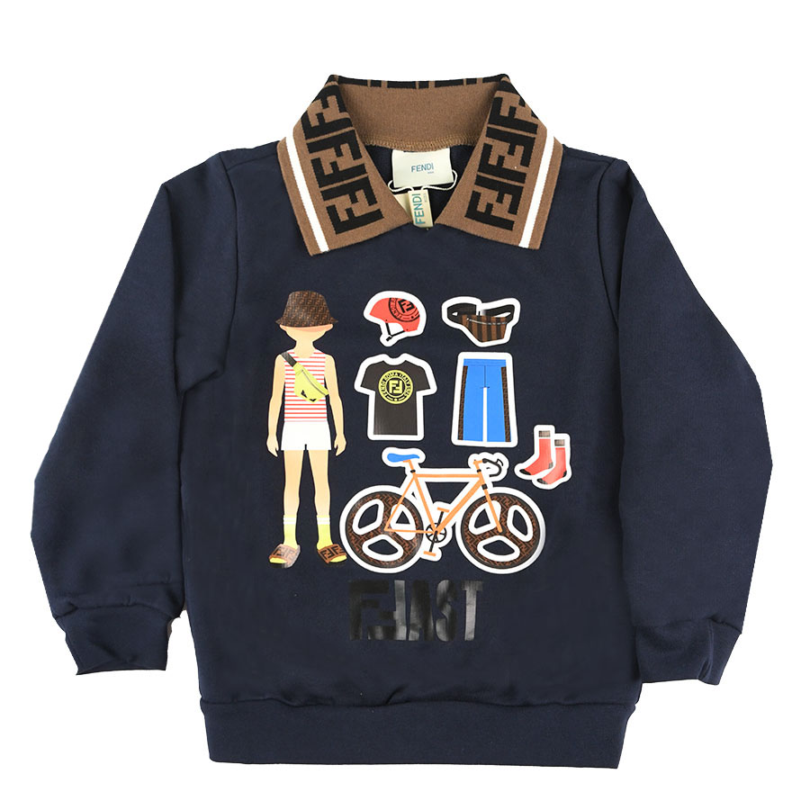 FENDI FFast Print Sweatshirt - Kids Collection | Hera + Hermes