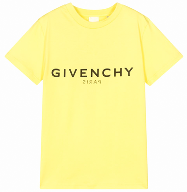 GIVENCHY KIDS Boys Yellow Logo T-Shirt