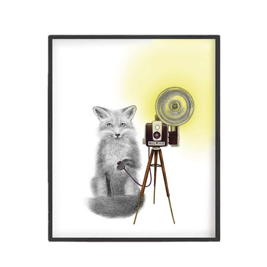 LAURA MORRISH : Quinn Bancroft Red Fox Art Print - Hera + Hermes