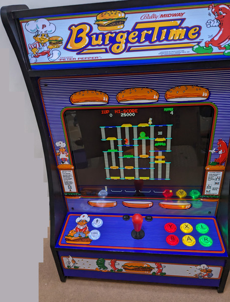 Arcade1up Burger Time complete upgraded PartyCade with Games