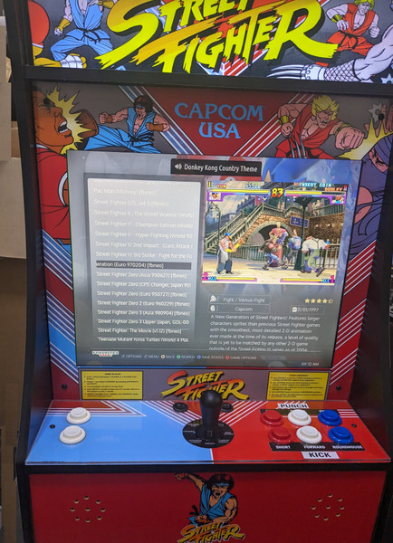 Arcade1up Street Fighter complete upgraded PartyCade with 19" screen