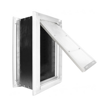 Endura Flap White Single Flap Dog Door For Walls