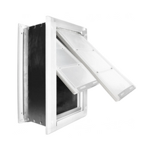 Endura Flap White Double Flap Dog Door For Walls