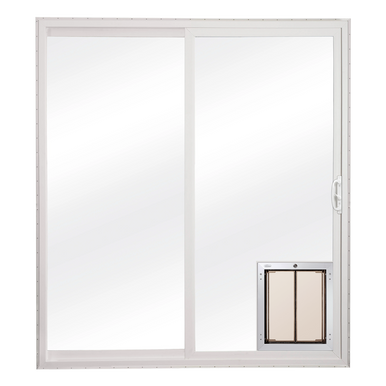 Sliding Glass Door with Built-In Pet Door - Glass Pet Doors