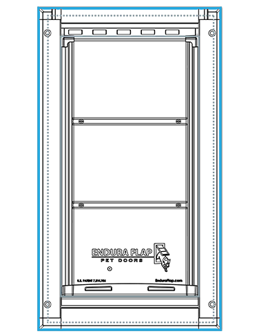 enduraflap large dog door frame