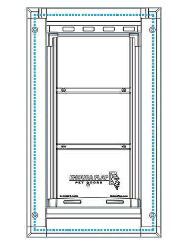 enduraflap medium dog door roughcut