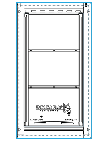enduraflap x-large dog door frame
