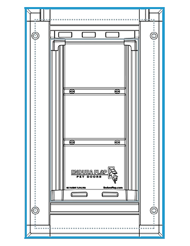 enduraflap small dog door frame