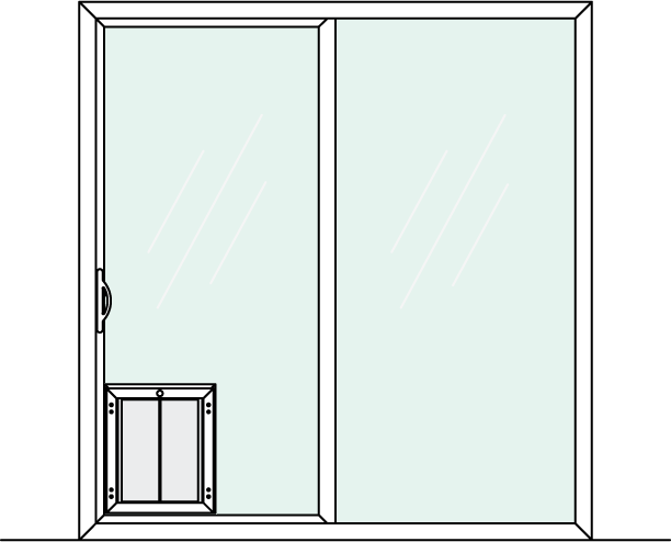 In Glass Dog Doors