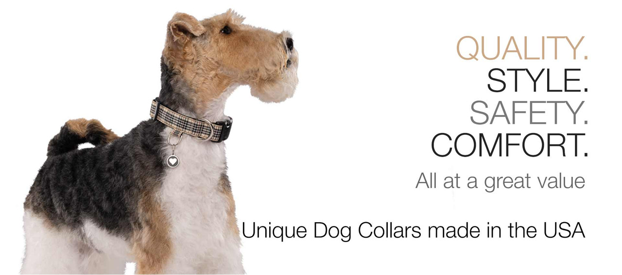 Unique dog collars made in the USA