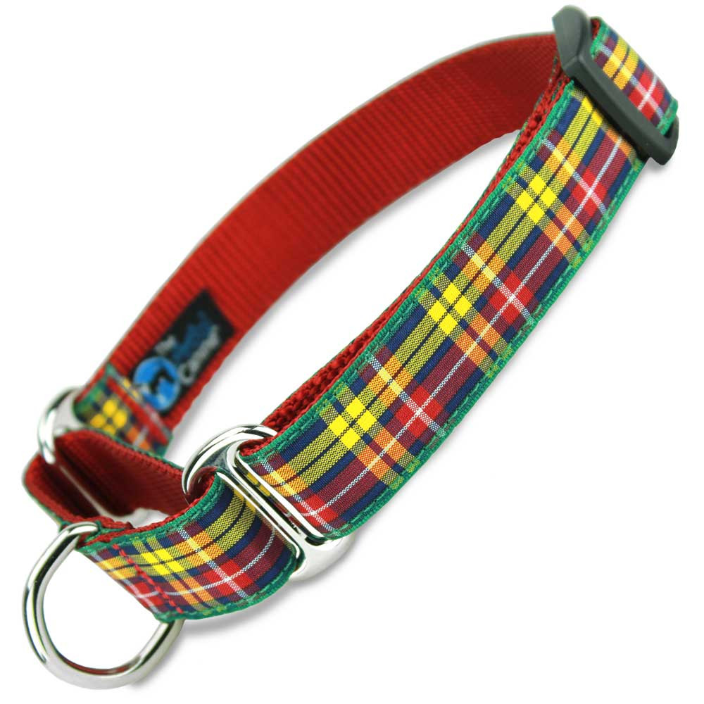 Plaid Dog Leash, Buchanan Tartan, 4’, 5’, 6’ Long, Dring, Nylon