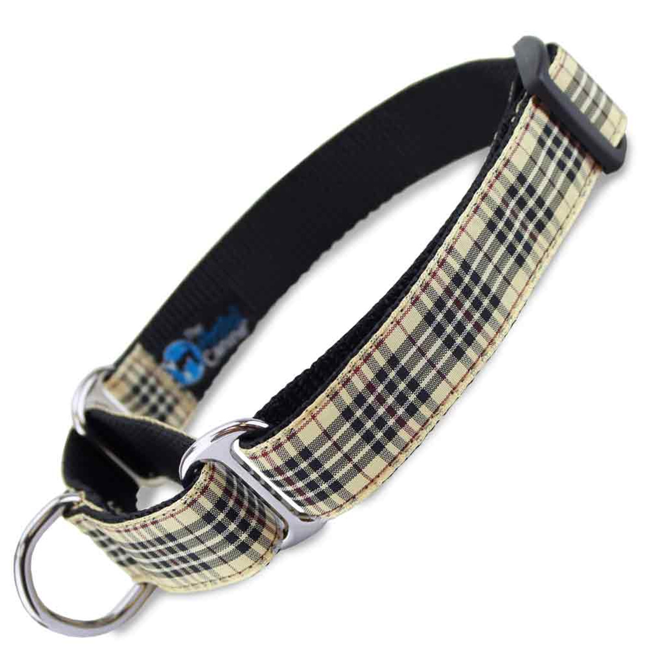 Furberry Plaid Martingale Dog Collar, English tartan, Limited Slip Safety  Collar