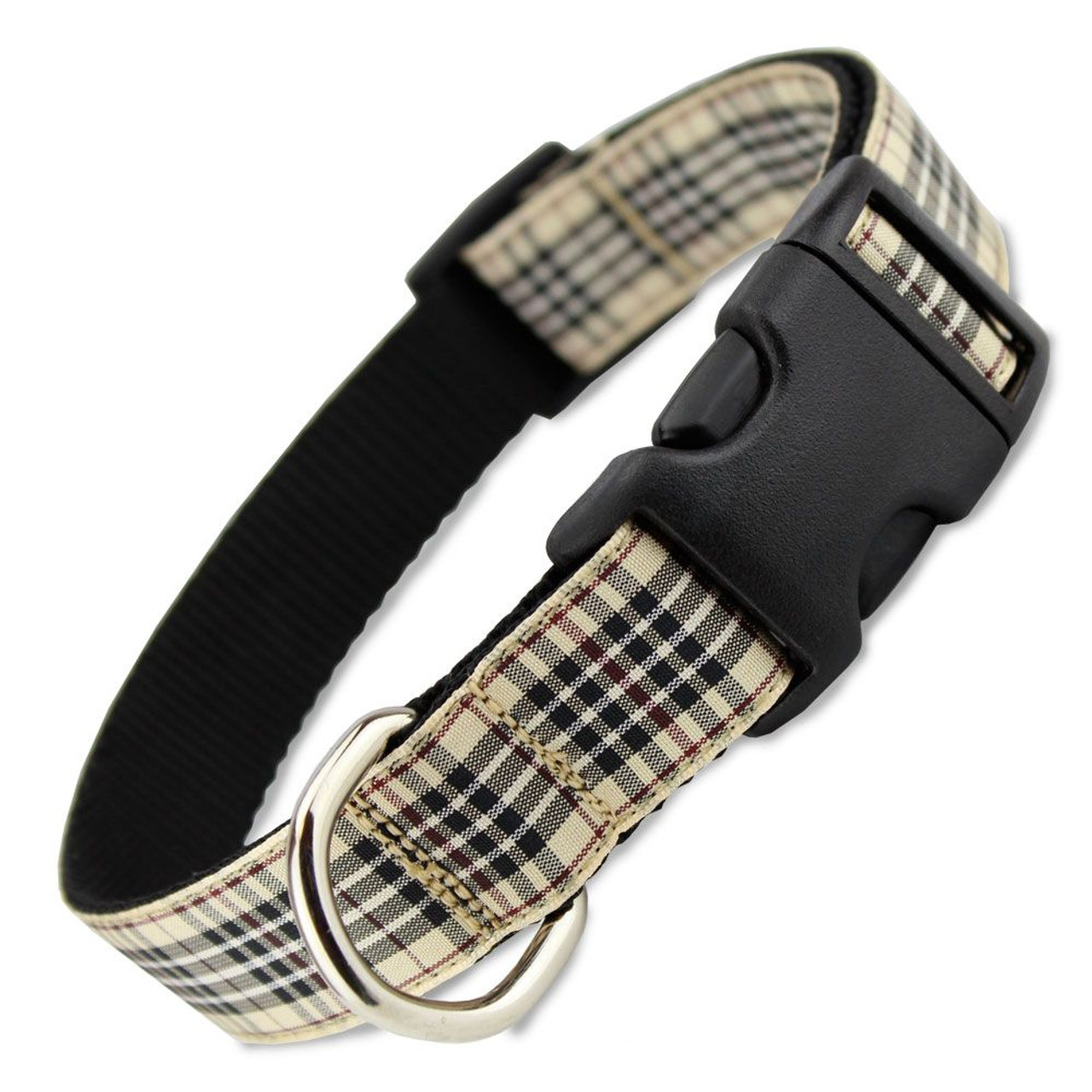 burberry plaid dog collar