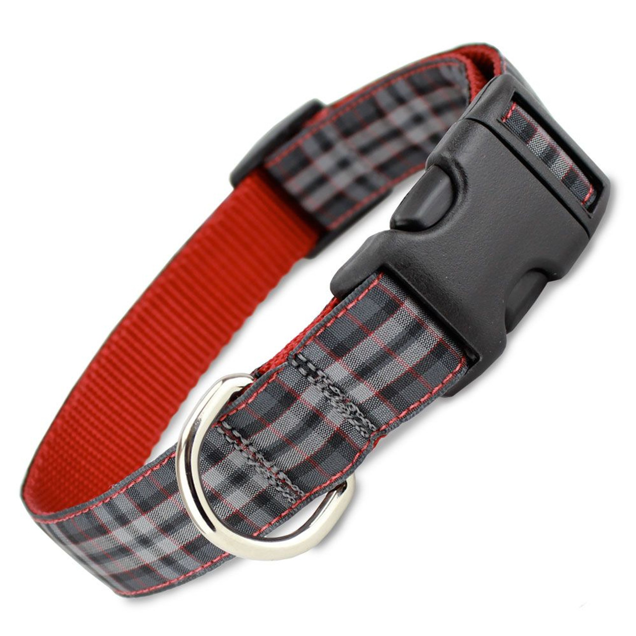 the artful canine scottish plaid dog collar