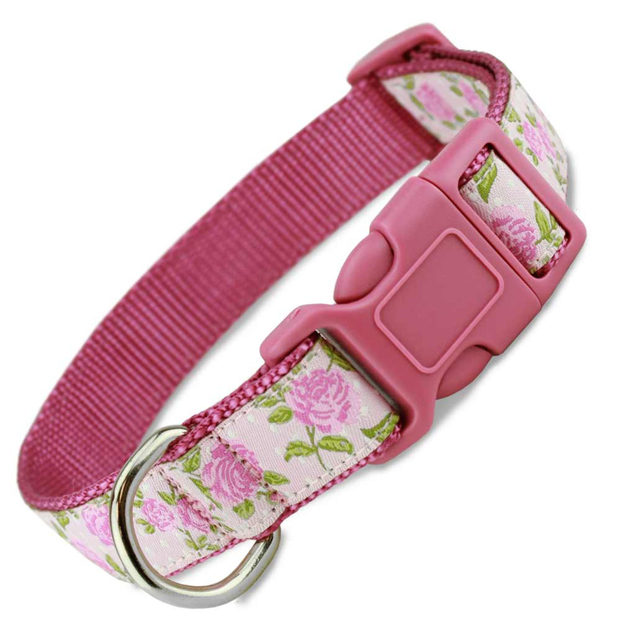 pink dog collars and leashes