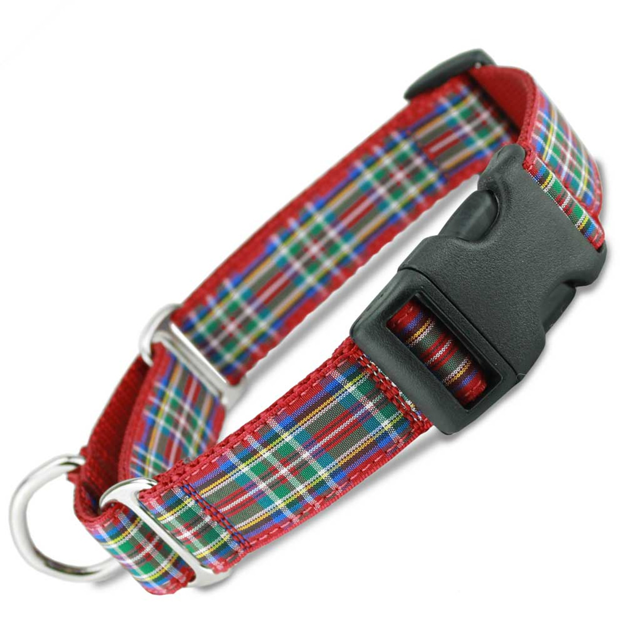 the artful canine scottish plaid dog collar