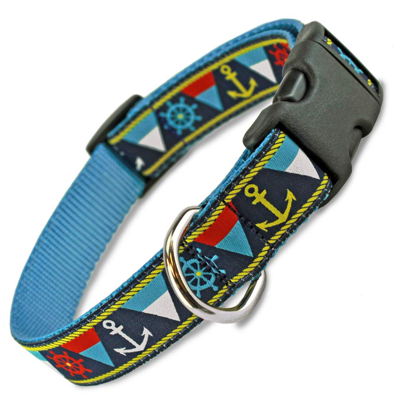 Nautical sales dog collar