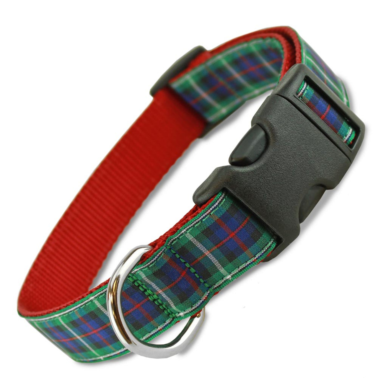 the artful canine scottish plaid dog collar