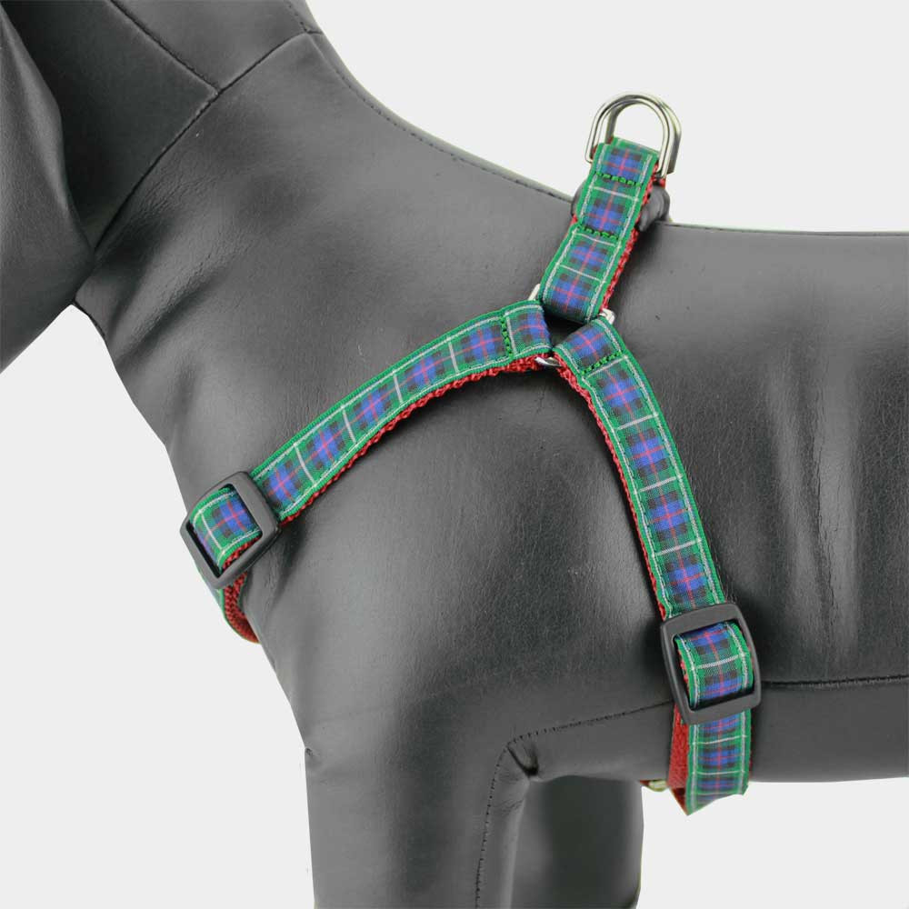 tartan plaid dog harness