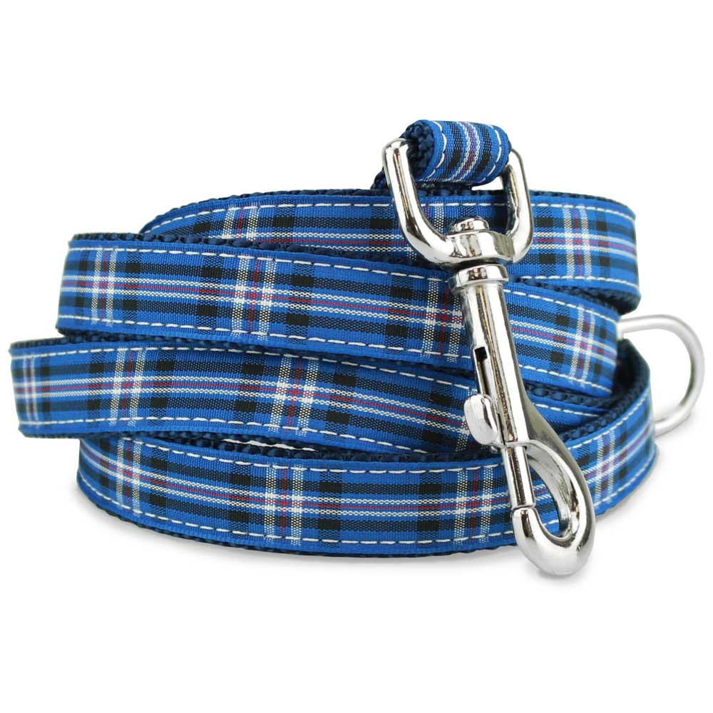 Plaid Martingale Dog Collar, Rangers Tartan, Designer Martingale Dog Collar, Blue martinale Collar