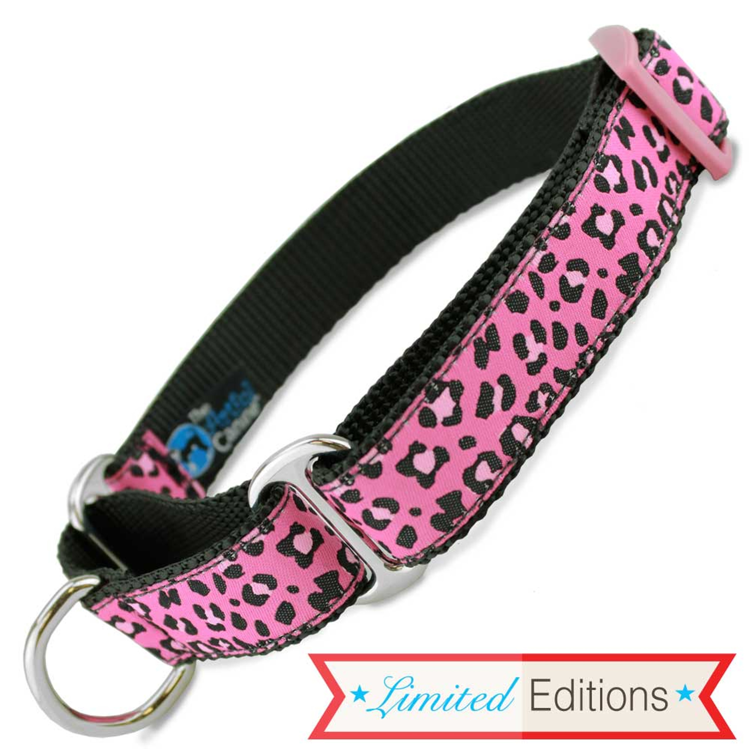 Rescue Dog Collar, Quick Release Snap On Style Buckle, Multicolored