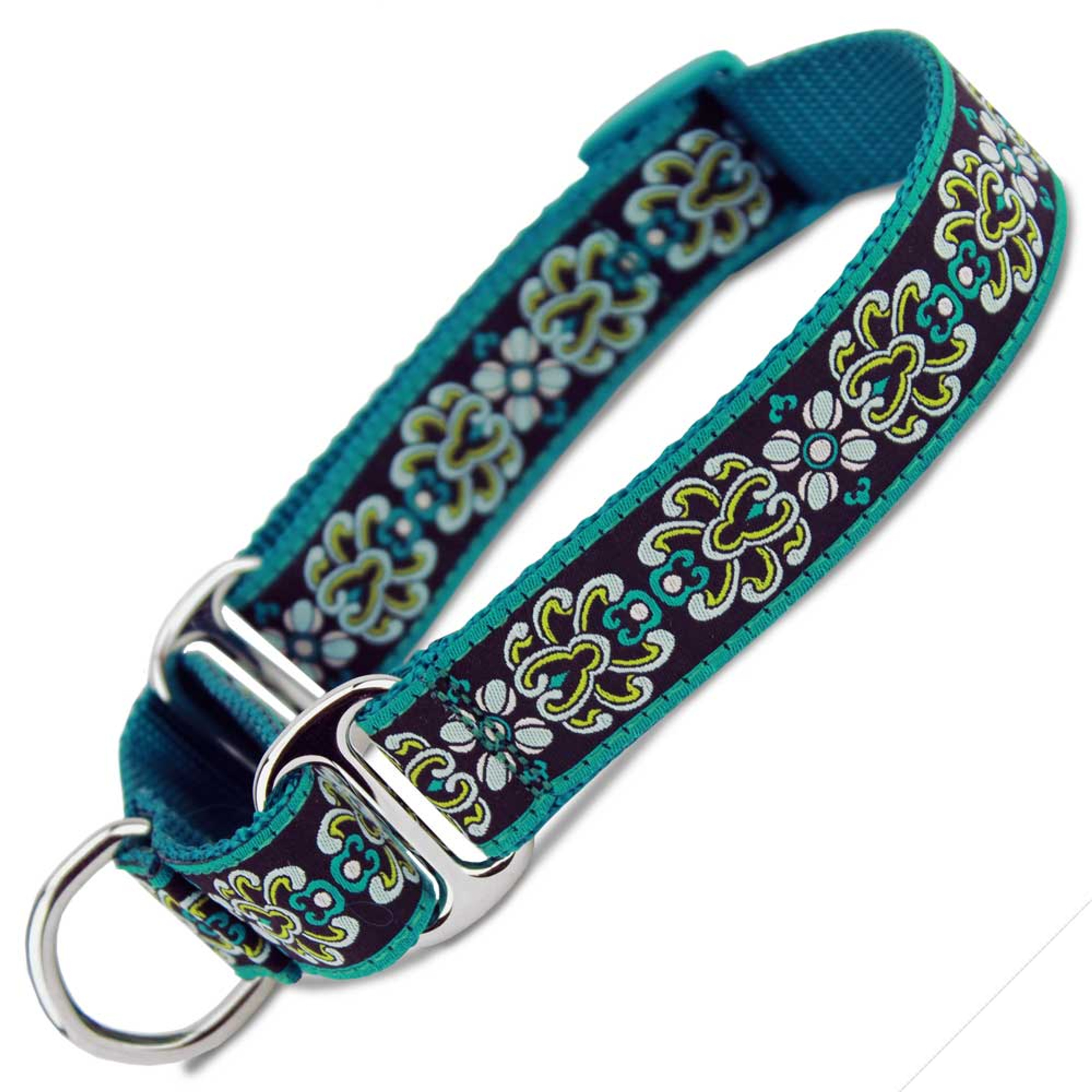 Custom Buckle Martingale Collar with Chain Loop