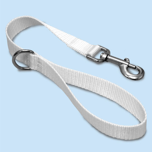 white leash