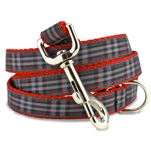 Plaid Dog Leash, Pride of Scotland, 4’, 5’, 6’ Long, D-ring, Nylon