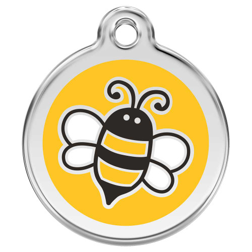 Yellow Bumble Bee Dog ID Tag