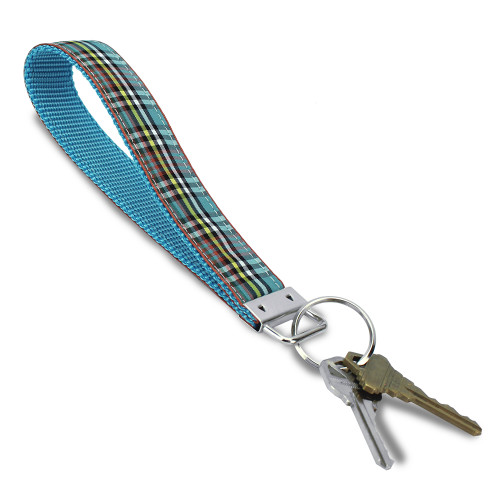 Buchanan Plaid Key Ring FOB, Wristlet, Tartan Keychain