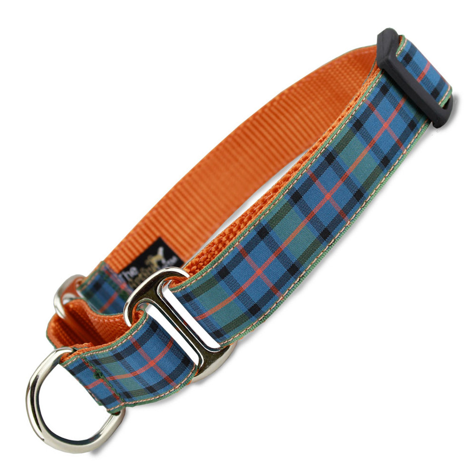 1.5" Wide Martingale Collar, Mackenzie Plaid Tartan for Big & Large