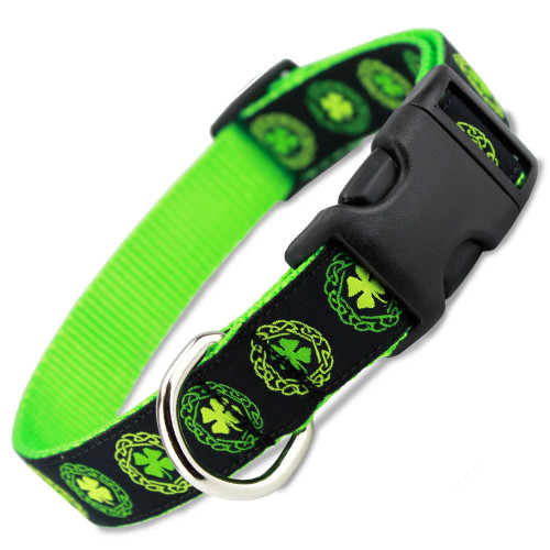four leaf clover dog collar