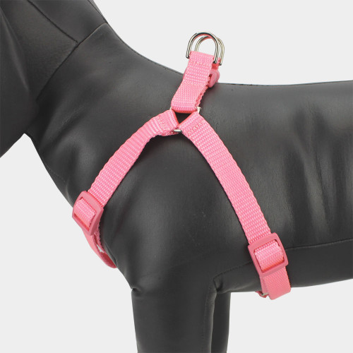 Salmon pink harness - Leather harness for your dog