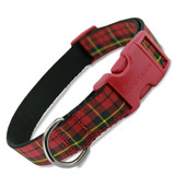 Holiday Plaid Dog Collar, Wallace Plaid Tartan, Red & Black [[collection&91;&91; [[product_type&91;&91; 15.99 The Artful Canine