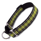 Plaid Martingale Dog Collar, Cornish National Tartan