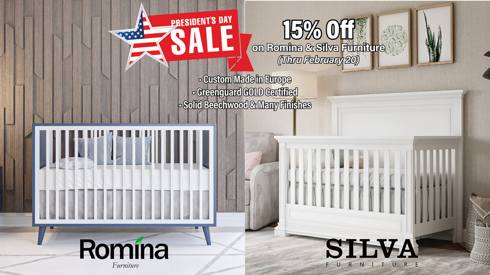 President's Day Sale on Romina and Silva Baby Furniture