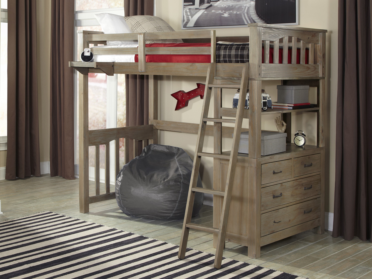 loft captains bed twin