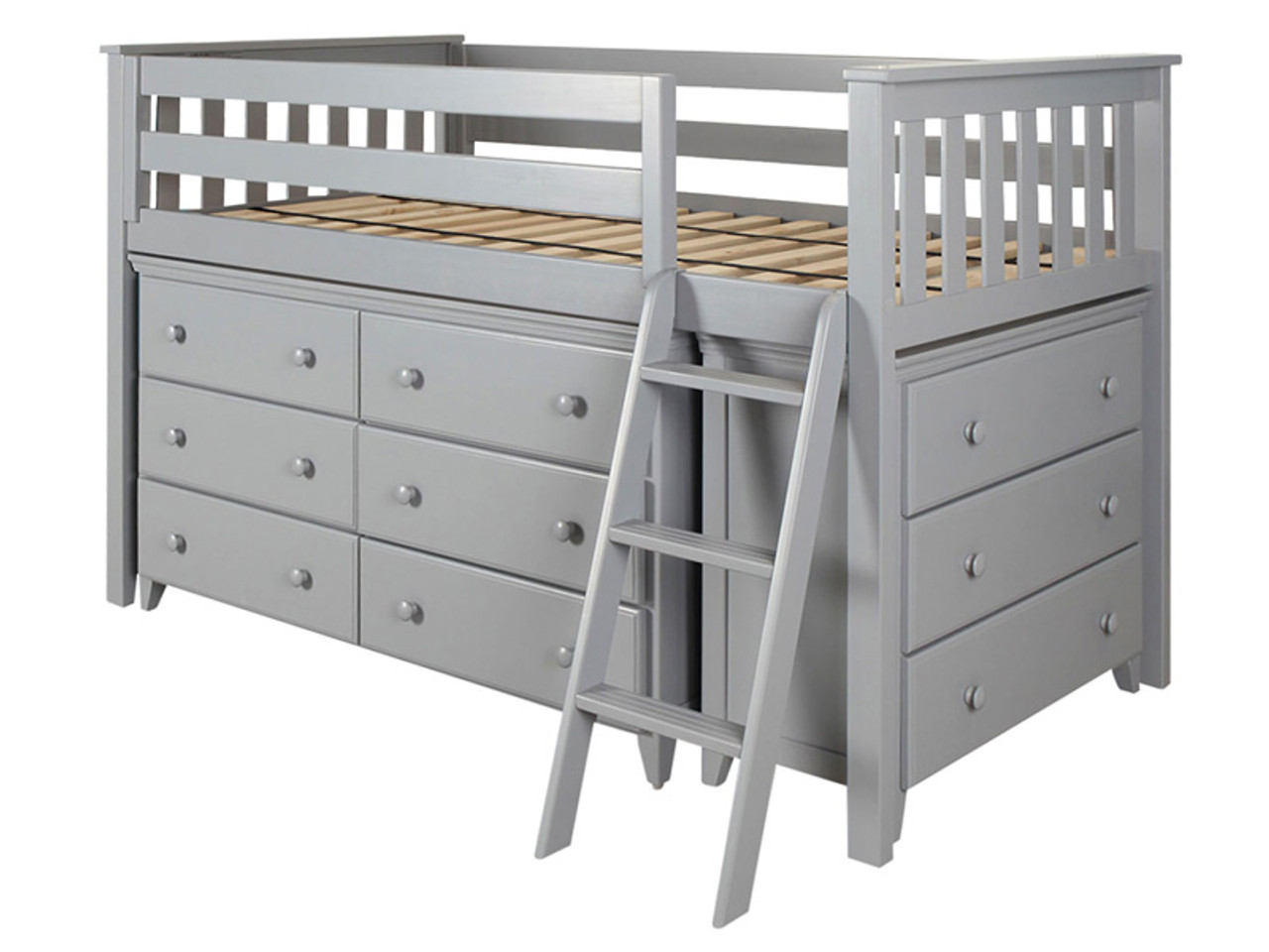 Space Saver Twin Low Loft W Dresser Chest Ladder Bedroom Source