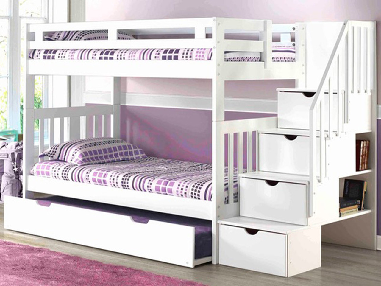 bunk beds with stairs dimensions