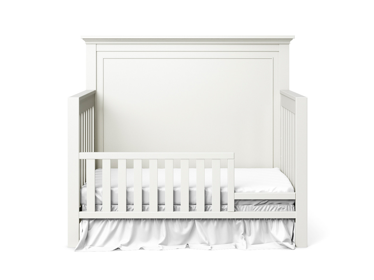 Clara Leather Stitched Crib MJ White main image 1