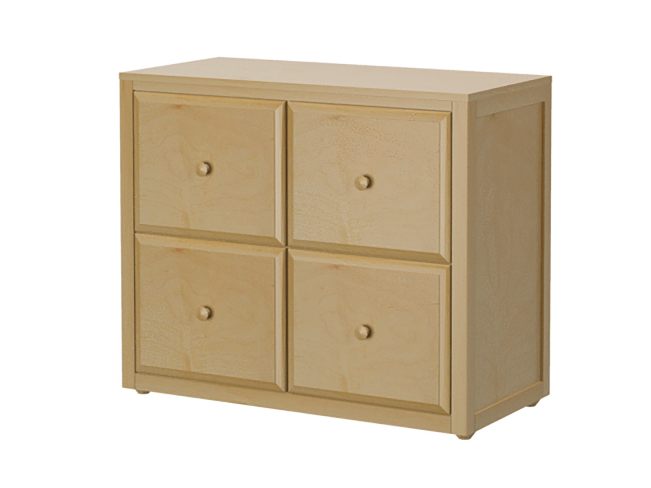 4 Drawer Cube Unit - Natural Finish - Floor Sample