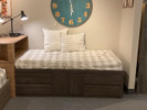 Contemporary 4 Drawer/2 Door Storage Bed