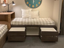 Contemporary 4 Drawer/2 Door Storage Bed