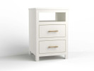 Nightstand - 2 Drawer + Open