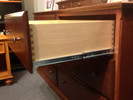 All drawers feature English dovetail construction and heavy duty extension glides.