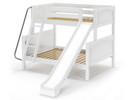 Maxtrix Low/Med Bunk w/ Angle Ladder & Slide, Twin/Full