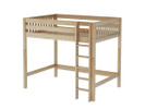 Maxtrix High Loft Bed w/ Straight Ladder, Full
